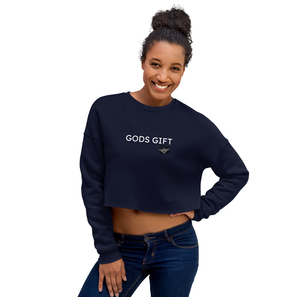 GODS GIFT Crop Sweatshirt