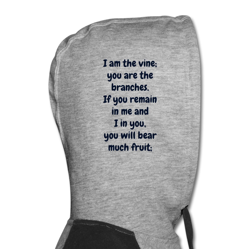 Unisex Colorblock Hoodie - heather gray/black